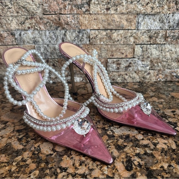 MACH & MACH
Diamond of Elizabeth Ankle Strap Pumps PVC 110 - Picture 3 of 10